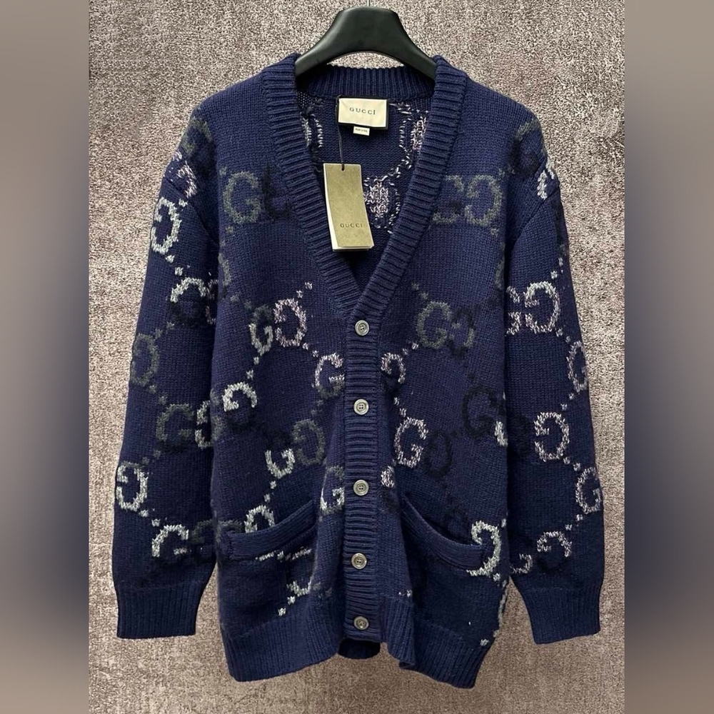 GUCCI GG Wool-Blend Cardigan
